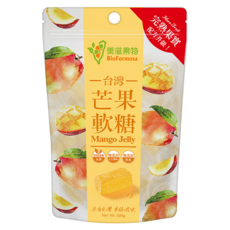 BioFormosa 美滋果物 芒果果汁軟糖, 100g, 1包