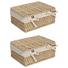 Gongganlove 蓋扭繩蓋藤籃小號, 2個