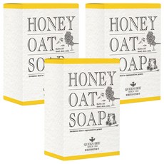 QUEEN BEE 蜂王 蜂蜜燕麥舒緩皂, 100g, 3個