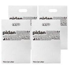 pidan 寵物貓砂 豆腐貓砂, 原味, 2.4kg, 4包