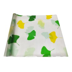 WA. WALL ART 防窺透光防水玻璃貼 寬度60cm, 靜電落葉銀杏 白色, 1個