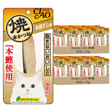 INABA CIAO 啾嚕 燒鰹魚條 YK-03, 高湯風味, 30g, 96包