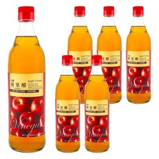 台糖 蘋果醋, 6個, 600ml