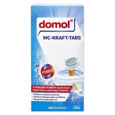 domol 多麗 活性去汙除鈣強力消臭馬桶清潔錠 16顆, 320g, 1盒