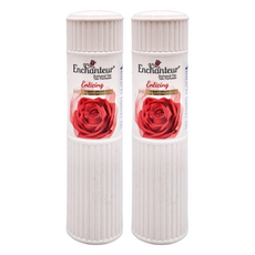 Enchanteur 艾詩 香氛爽身粉 紅色 玫瑰小蒼蘭, 200g, 2個