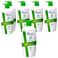 Biore 蜜妮 台灣公司貨 淨嫩沐浴乳 抗菌清爽型 綠茶, 1kg, 6瓶