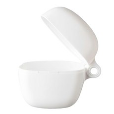 inomata 口罩收納隨身盒 尺寸約32x93x33mm 日本製造, 1個, 白色