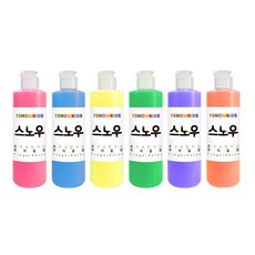 SNOWKIDS 手指畫蛋彩顏料, 250ml, 6色