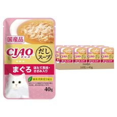 INABA CIAO 貓 餐包 IC-211, 雞肉 + 鮪魚 + 干貝, 40g, 16包