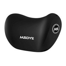 MSDYE 頭枕 記憶棉, 黑色, 1個