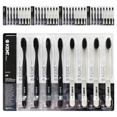 KENT. 炭超細纖維牙刷, 5套