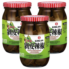 KIMLAN 金蘭 剝皮辣椒, 450g, 3罐