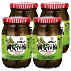 KIMLAN 金蘭 剝皮辣椒, 450g, 4罐