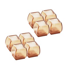 L.tree 透明方形椅腳套, 單一顏色, 8個