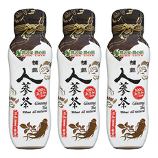 RUHN CHAN 潤之泉潤心田 人蔘茶 天然, 330ml, 3瓶