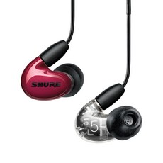 SHURE 舒爾 AONIC 5 耳機, 紅色 + 透明