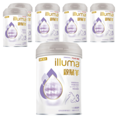 illuma 啟賦 羊幼兒成長配方奶粉 3號 1~3歲, 800g, 1入, 6罐