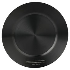 工業風 304不鏽鋼深圓盤 22.6 x 22.6 x 1.5cm 322g, 黑色, 1個