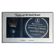 Taylor of Old Bond Street 獾毛鬍刷&傑明紳士刮鬍膏黑禮盒, 150g, 1盒