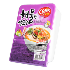CookSi 韓國米麵線 海鮮口味 92g, 1入