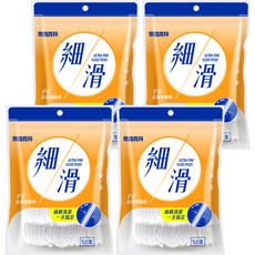奈森克林 細滑牙線棒, 50支, 4袋