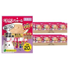 INABA CIAO 啾嚕 肉泥, 鮪魚、鮪魚 + 扇貝、鮪魚海鮮綜合, 280g, 32袋