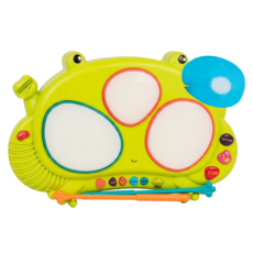 B.toys 感統玩具 蛙聲道電子鼓, 多色, 1個