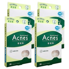 MENTHOLATUM 曼秀雷敦 Acnes 台灣公司貨 痘痘貼 金盞花 綜合型, 26片, 4盒