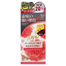 ELUNE 伊露恩 花香染髮霜, 5P 酒紅栗, 1盒