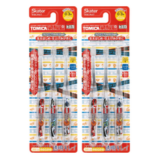 Skater 透明稈牙刷 0-3歲, TOMICA 透明色, 3支, 2組