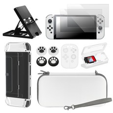 SPACE SHIELD 任天堂 Switch OLED 配件 萬壽 9件組, 1套