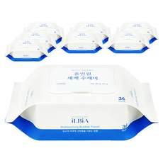 iLBiA 抽取式一次性洗劑一體型多合一菜瓜布, 8個, 單色, 36入