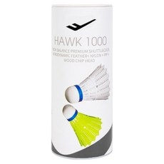 PRO-SPECS 普樂士 尼龍羽球 HAWK 1000, 3個, 1組, WHITE