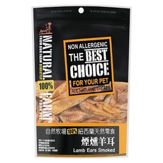 NATURAL FARM 自然牧場 紐西蘭天然零食, 煙燻羊耳, 50g, 1包