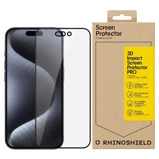 RHINOSHIELD 犀牛盾 壯撞貼 PRO 螢幕保護貼 iPhone 15 Pro Max 霧面黑 1個