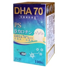 Fuji Capsule 富士膠囊 憶智敏DHA70魚油軟膠囊, 100粒, 1罐