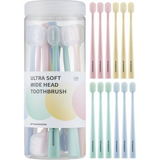 DR BANGGIWON 溫和軟毛雙層纖維毛牙刷, 1組, 12支