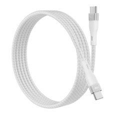 Riivan 60W Type-C-Type-C快充傳輸線, 白色, 1個, 1.2m