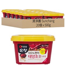 清淨園 Sunchang 韓式辣椒醬, 20個, 500g