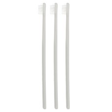 MUJI 無印良品 聚丙烯牙刷 灰色 172mm, 3支, 1入