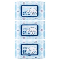 Cinnamoroll 大耳狗喜拿 加厚手口柔濕巾 掀蓋包, 1入, 3包