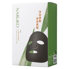 NARUKO 牛爾 台灣公司貨 茶樹神奇痘痘黑面膜, 8片, 1盒