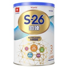 Wyeth 惠氏 S-26 鉑臻 幼兒成長配方 3號, 800g, 1罐, 1罐