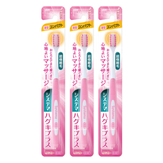 LION 獅王 Systema 細潔 牙齦護理小頭型牙刷 柔軟刷毛, 1入, 3支