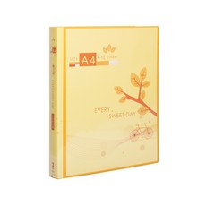 Lan CHYn 連勤牌文具 pp 三孔圓型夾附封面 A4, 1入, 黃
