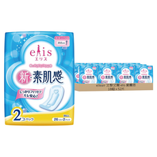 elleair 艾黎艾爾 elis 愛麗思 日本原裝進口 素肌感超薄衛生棉 無翼型, 18組, 52片, 日用型(20.5cm)