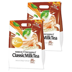 etime 焦糖奶茶, 330g, 15包, 2袋