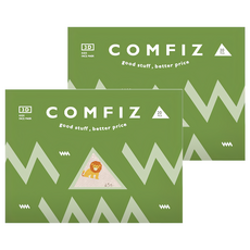 COMFIZ 康菲 大童3D立體醫療口罩 適用7~12歲, 20片, 叢林探險 淺橘色, 2盒