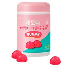 LEMONA 萊蒙娜 生物素維他命B群軟糖, 60顆, 1罐