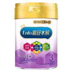 Mead Johnson 美強生 親舒部分水解3號蛋白幼兒成長配方奶粉 1~3歲, 800g, 1罐